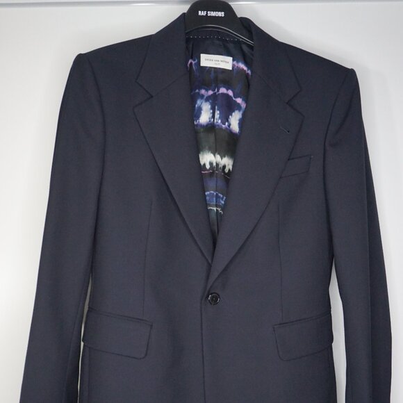 BNWT AW19 DRIES VAN NOTEN BORRIS NAVY JACKET 50 - Picture 3 of 12